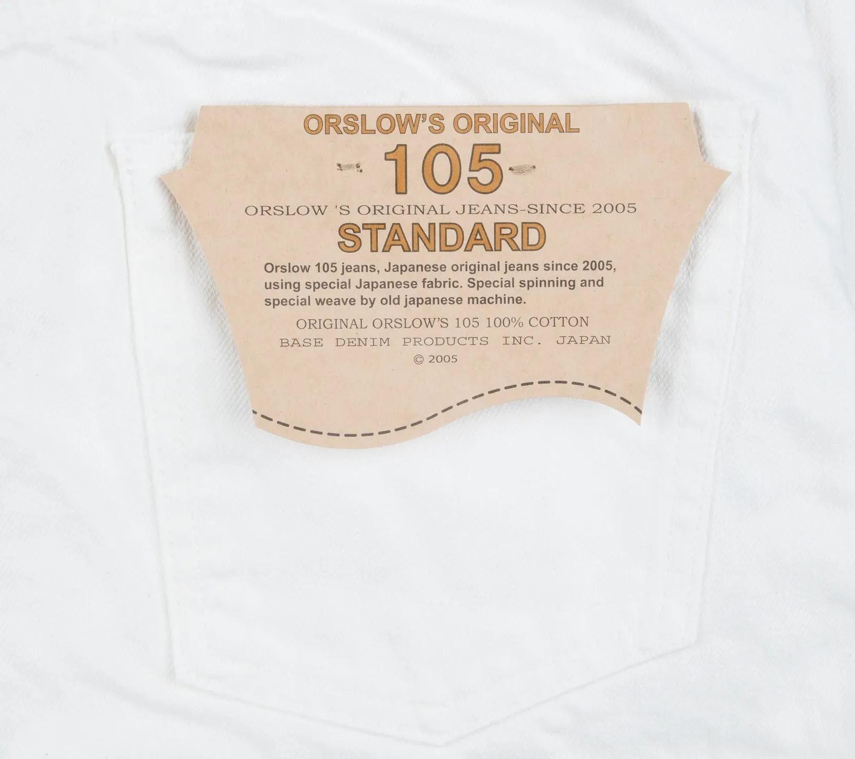 105 Standard Fit | White Denim