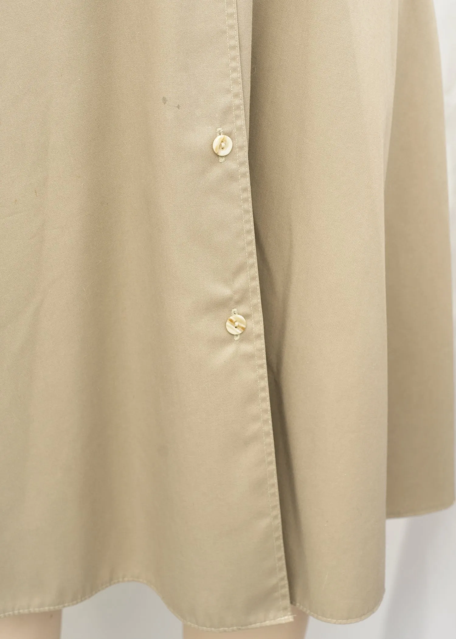 1970s Vintage St Michael Utility Safari Khaki Dress