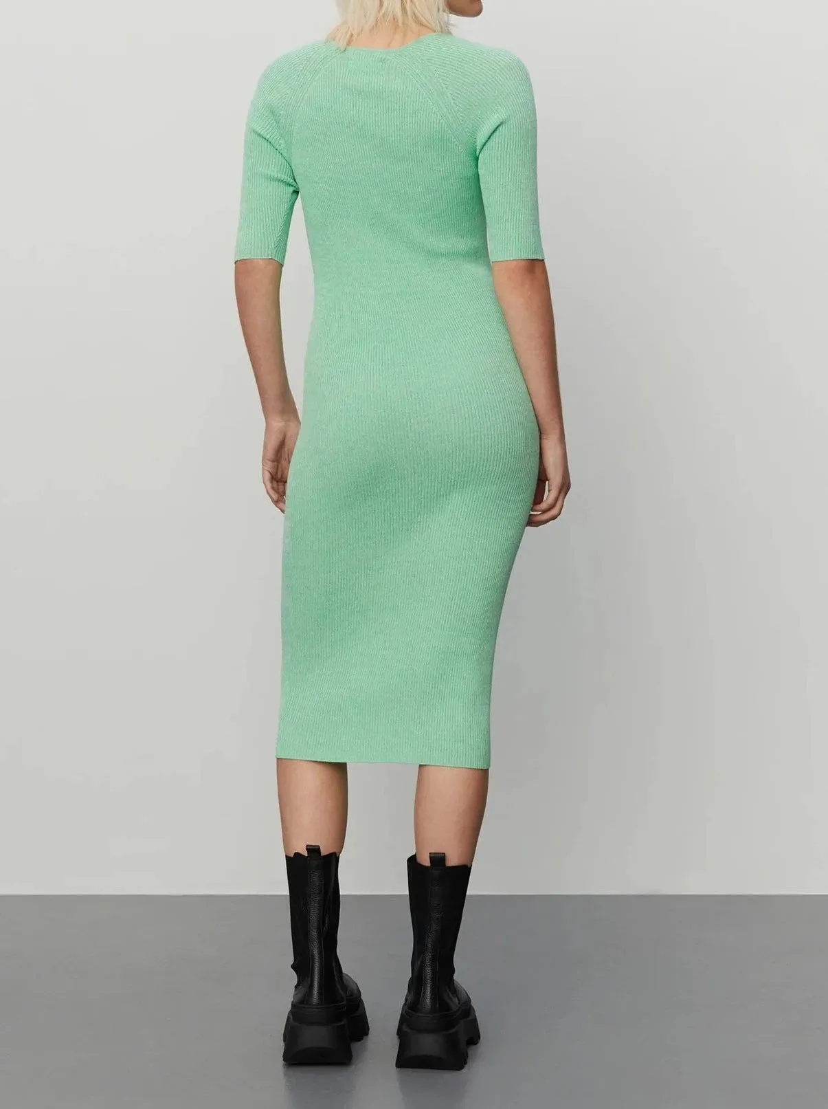 2ND ROSALIE DRESS | MING GREEN MELANGE