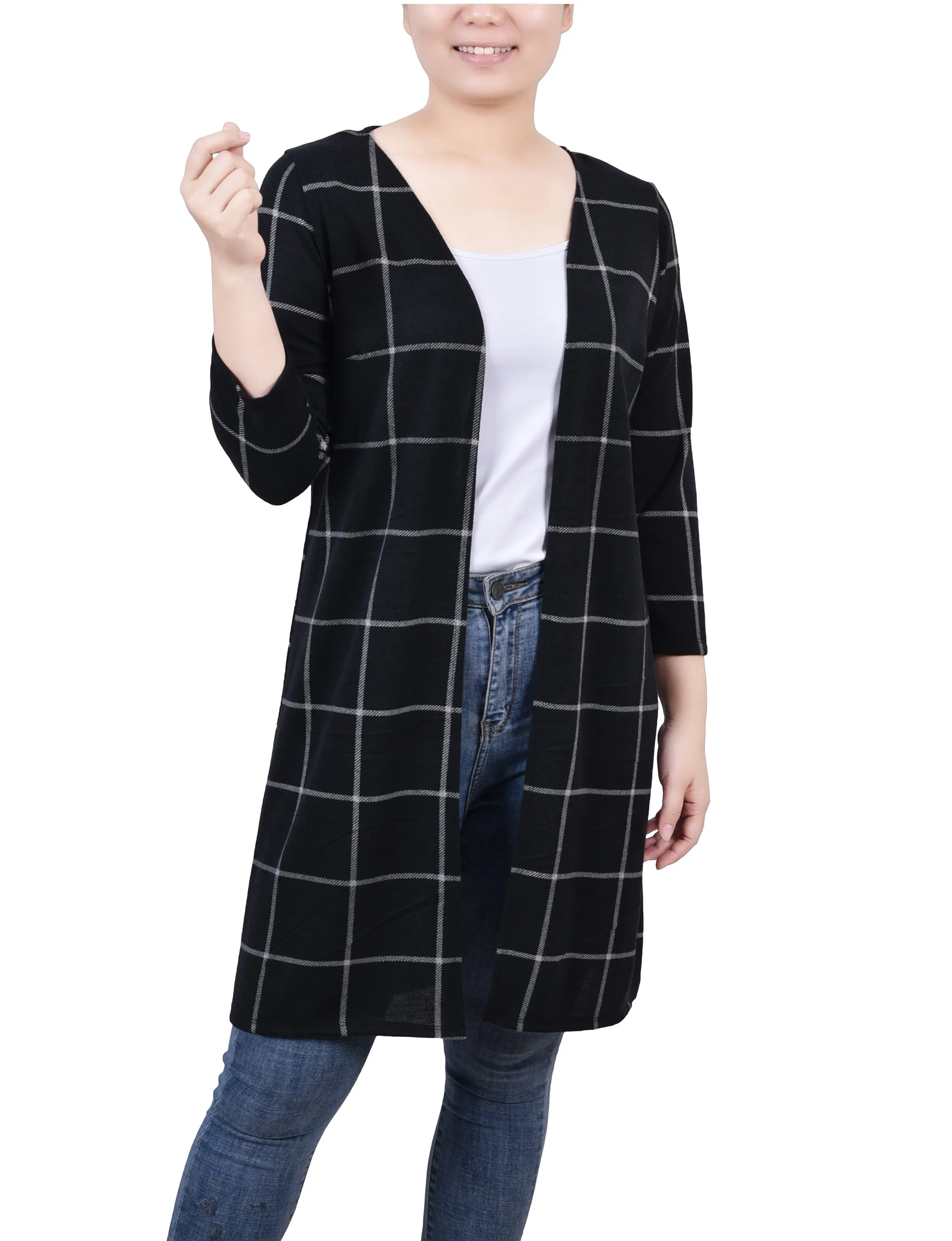 3/4 Sleeve Knit Cardigan