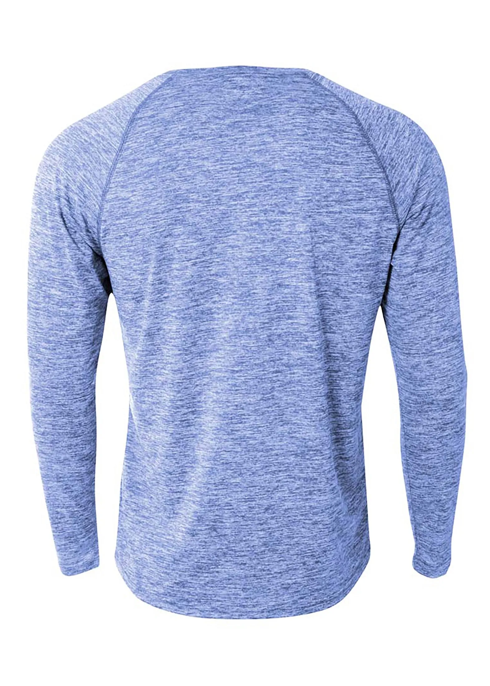 A4 Mens Long Sleeve Raglan Space Dye