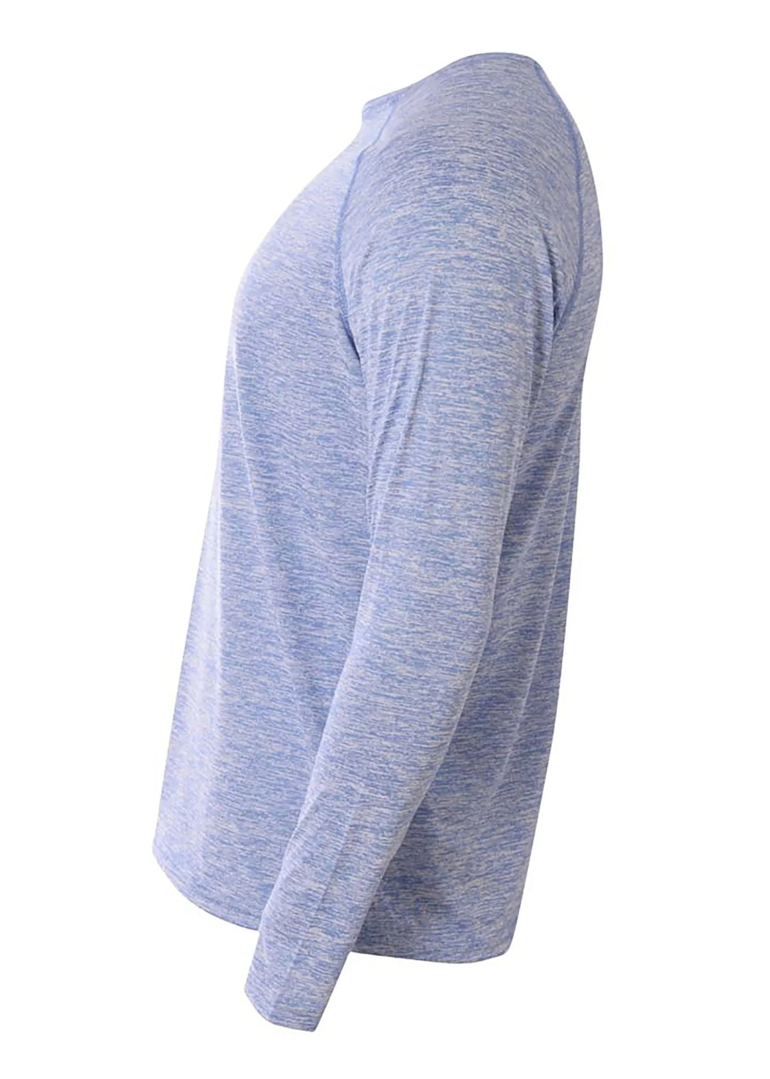 A4 Mens Long Sleeve Raglan Space Dye