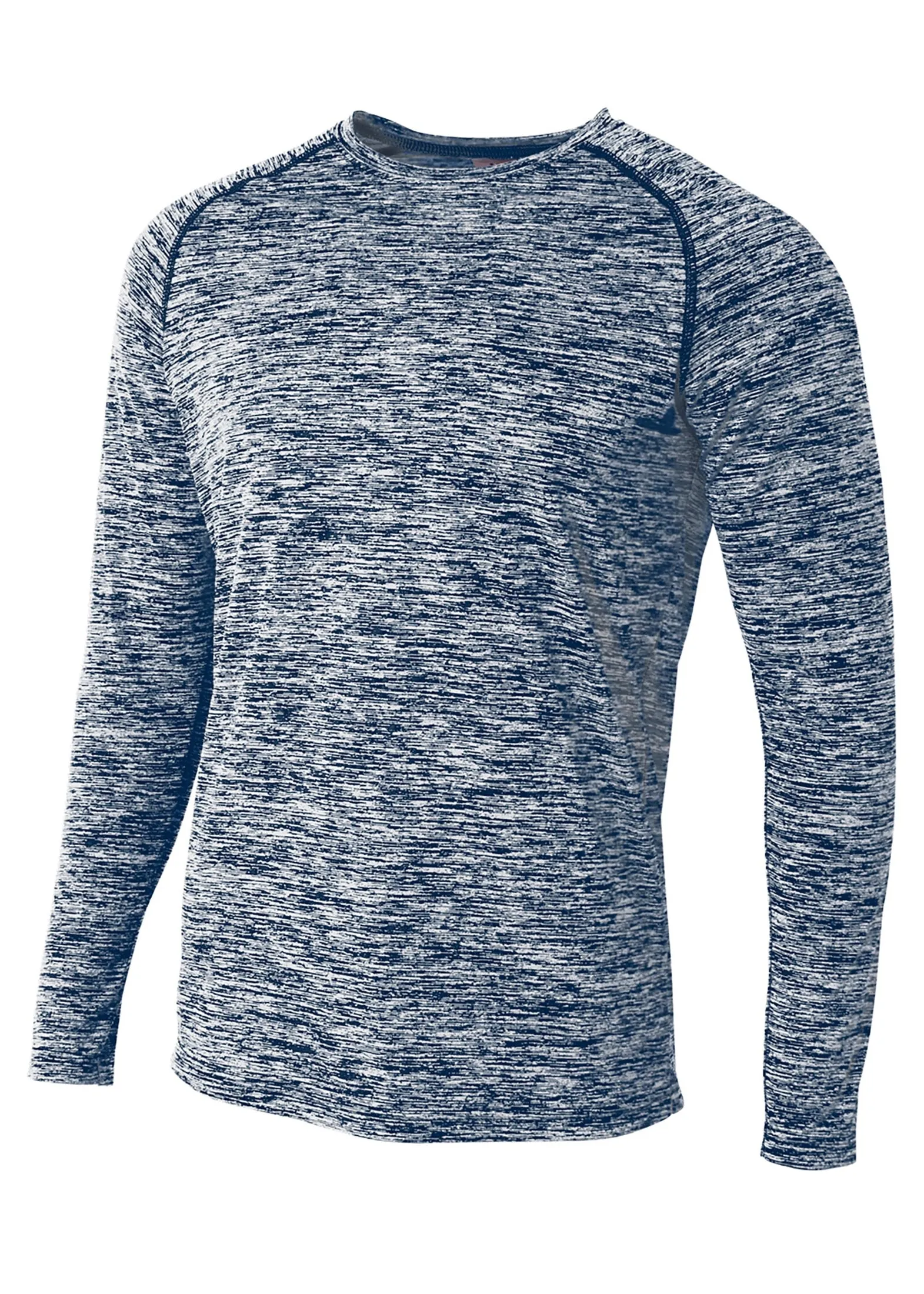 A4 Mens Long Sleeve Raglan Space Dye