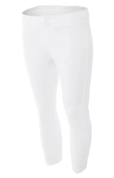 A4 Women's Elastic Waist Softball Pant