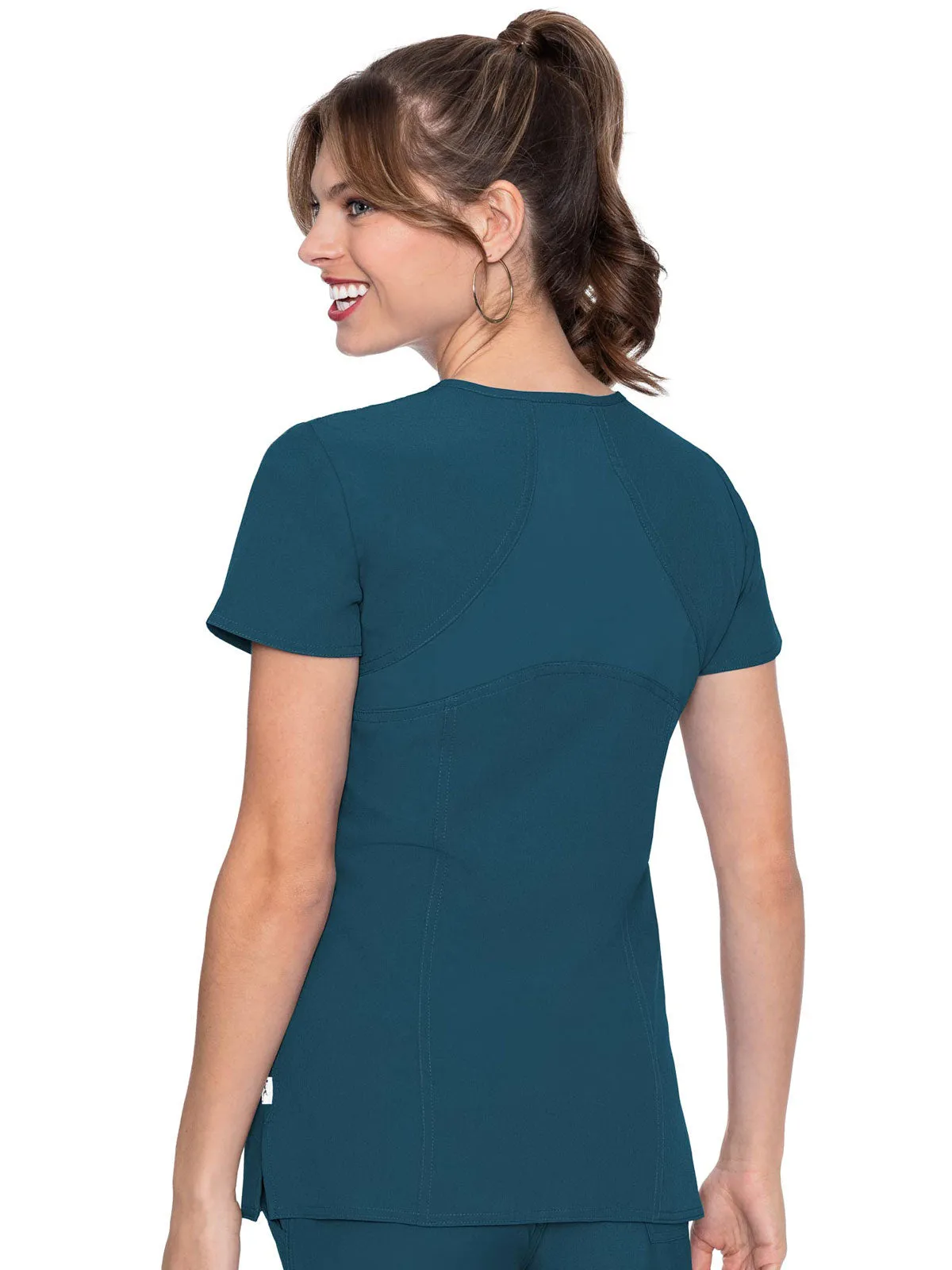 Activate - Women's Refined V-Neck Solid Scrub Top