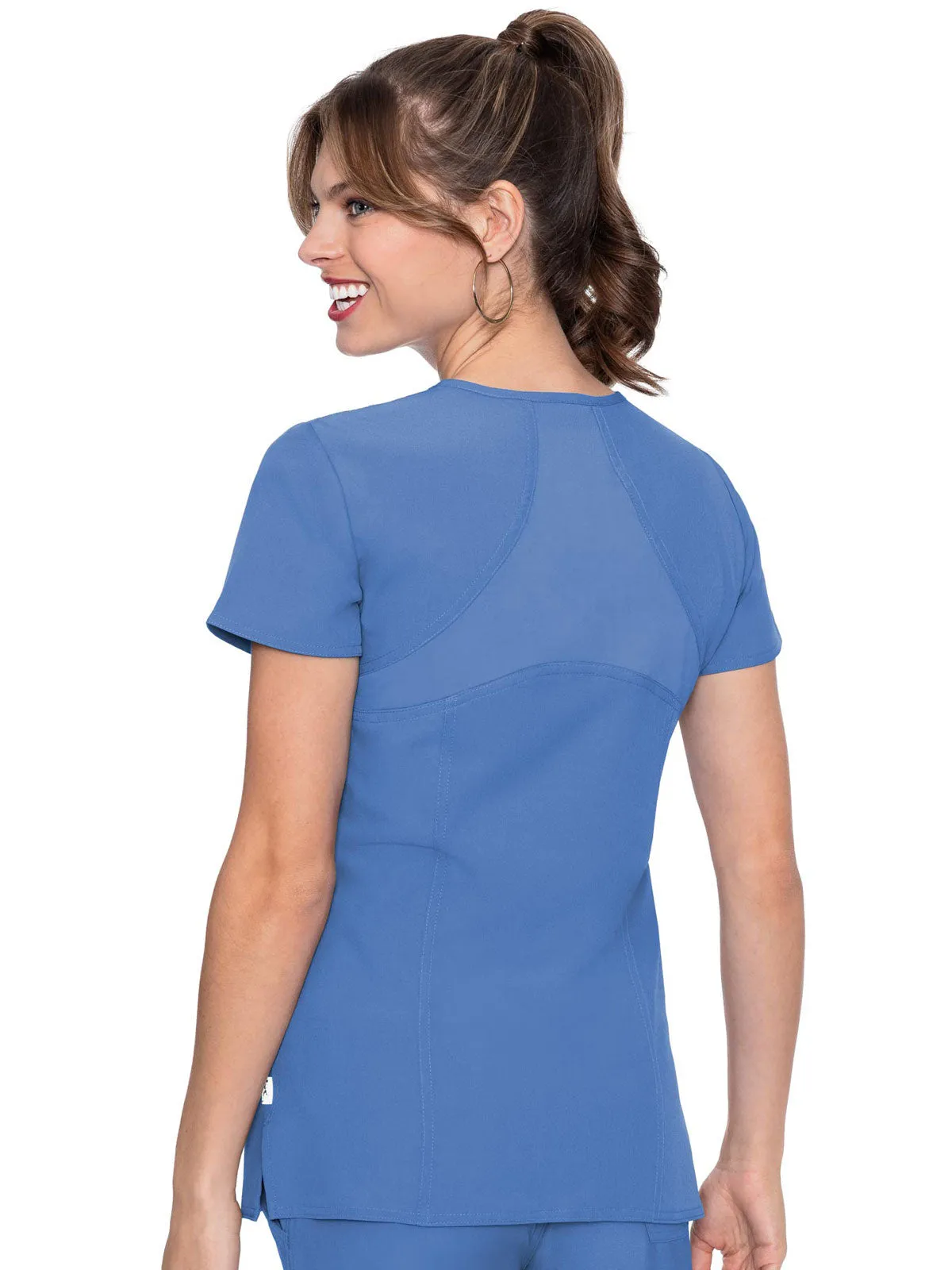 Activate - Women's Refined V-Neck Solid Scrub Top