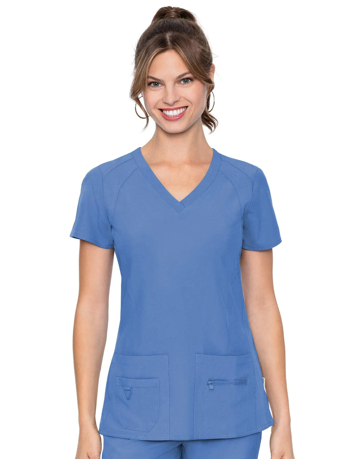 Activate - Women's Refined V-Neck Solid Scrub Top