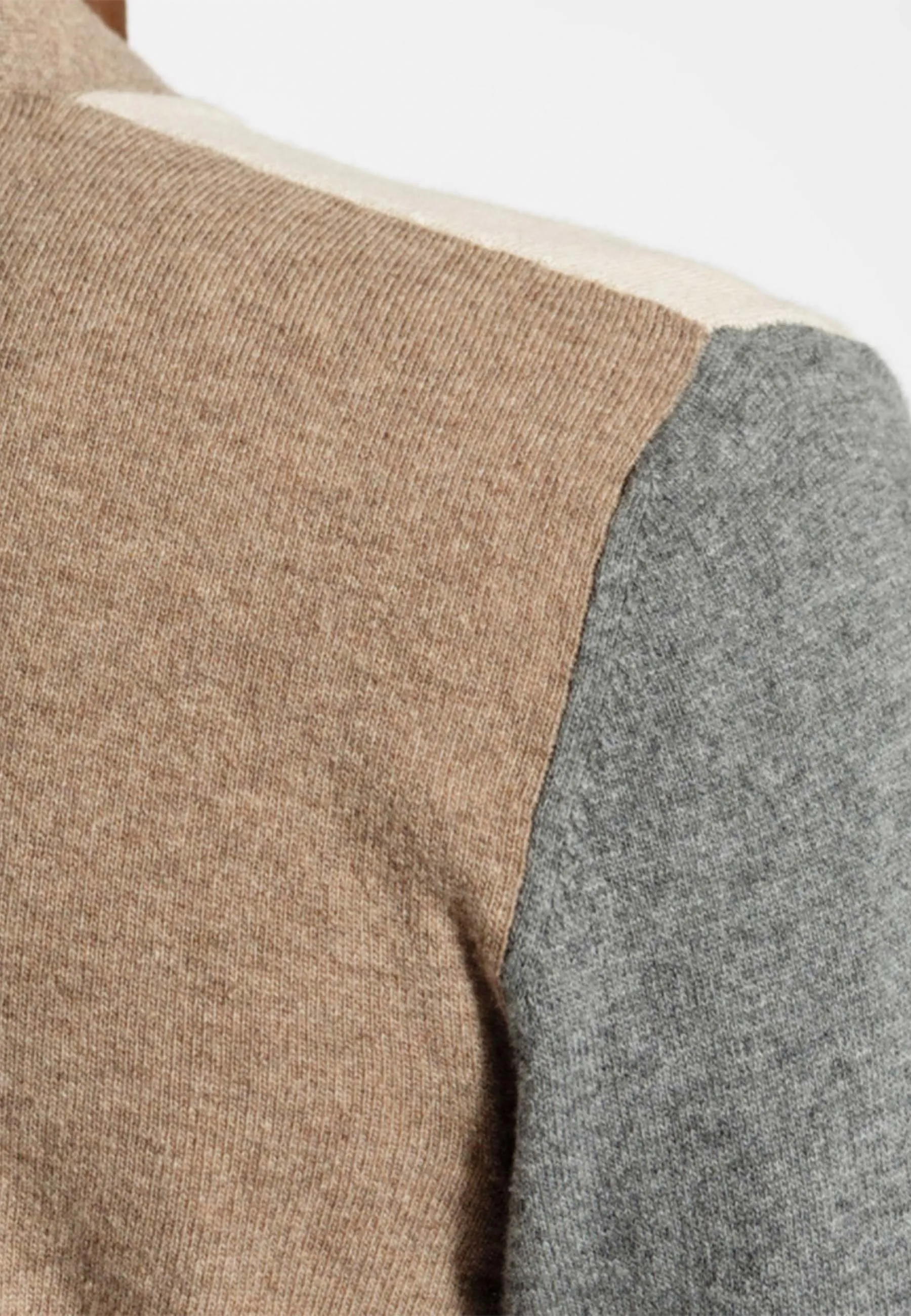 Adam Colour Block Knit - utility khaki