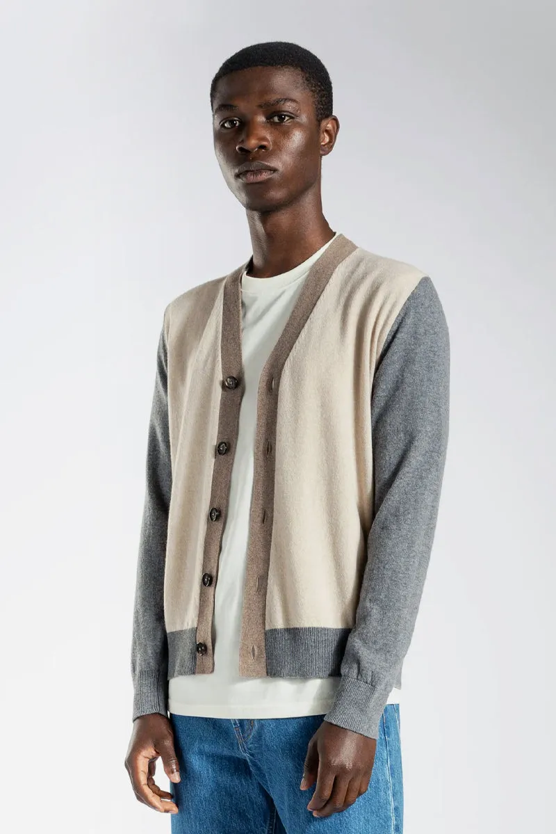 Adam Colour Block Knit - utility khaki