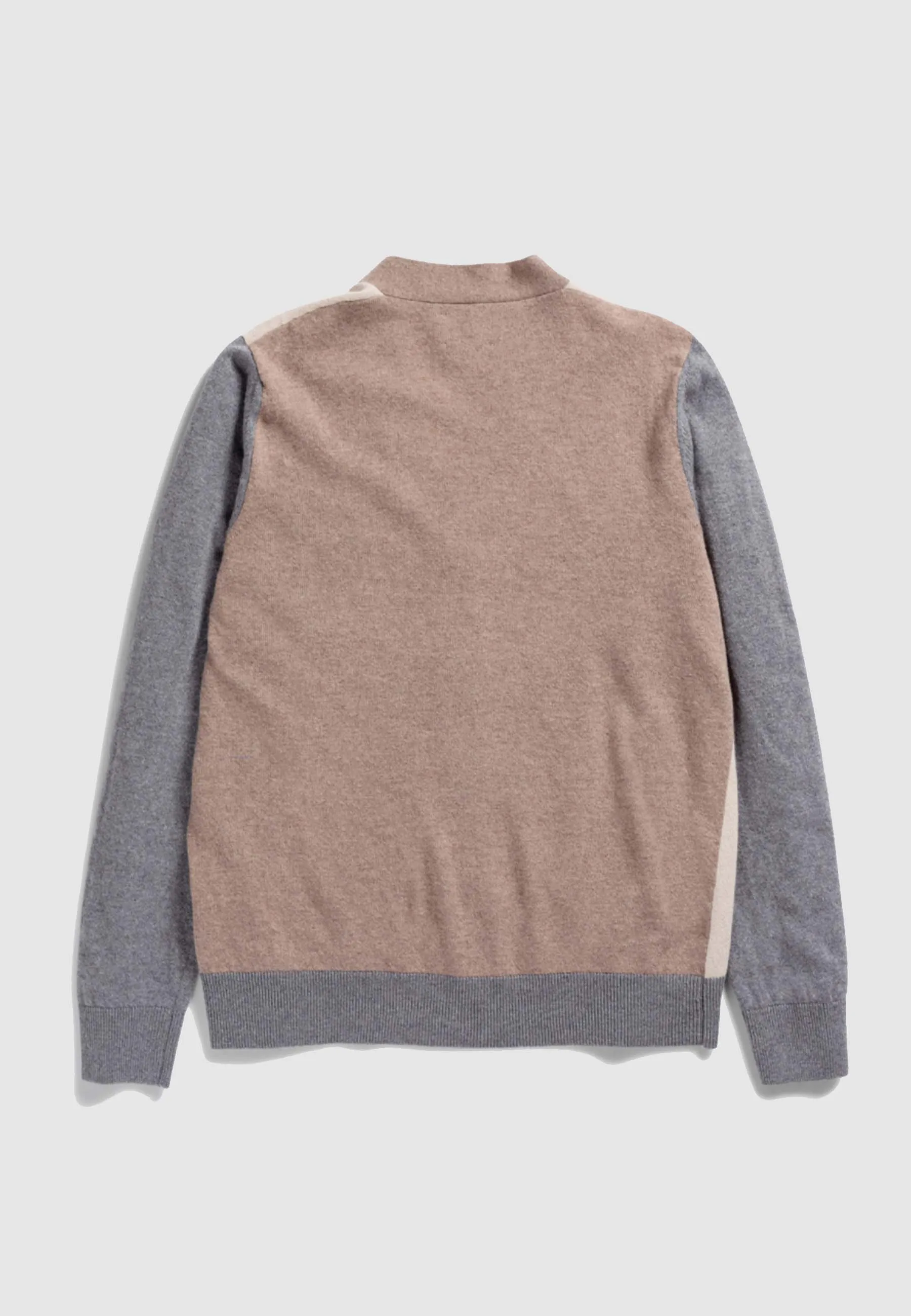 Adam Colour Block Knit - utility khaki