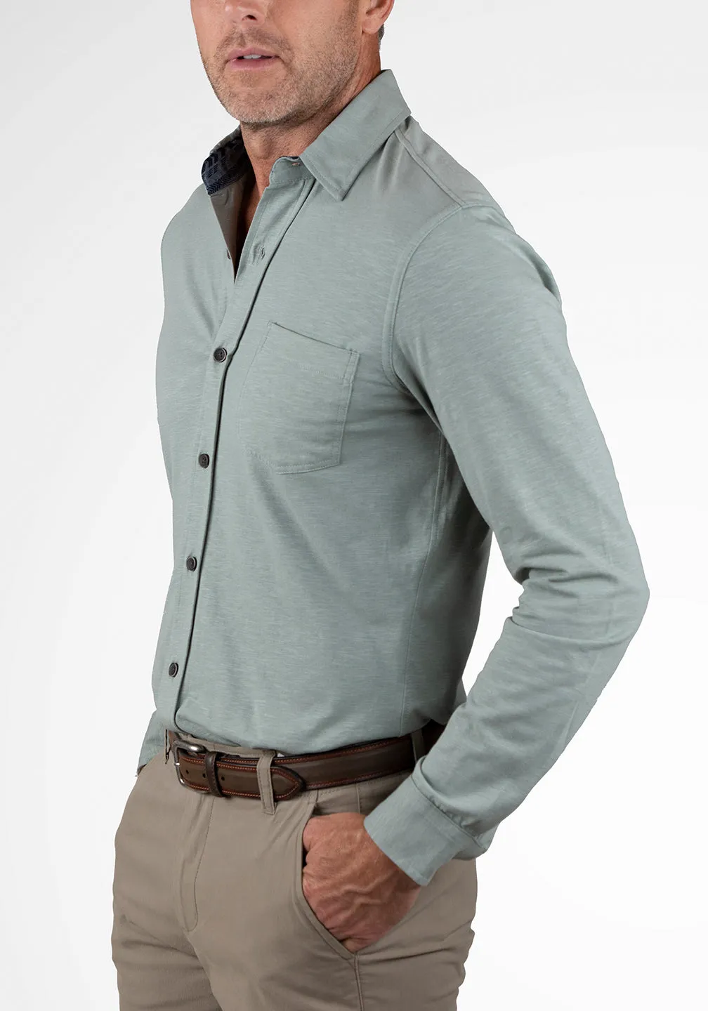 Airotec® Slim Fit Jersey Knit Shirt