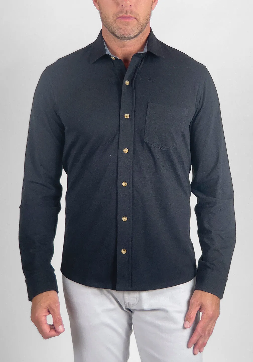 Airotec® Slim Fit Jersey Knit Shirt