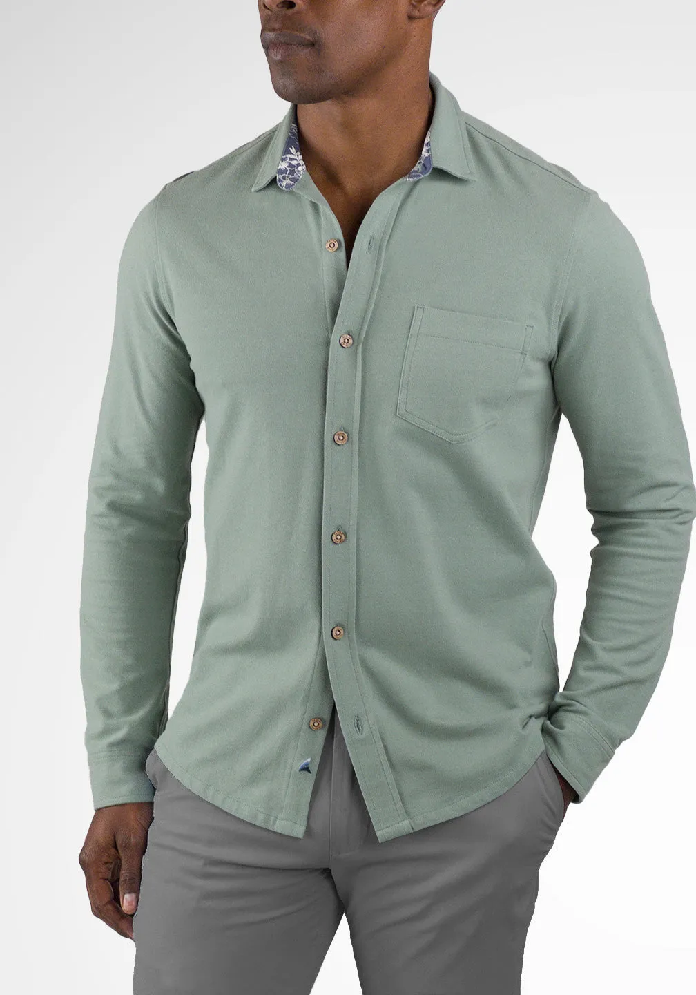 Airotec® Slim Fit Pique Knit Shirt