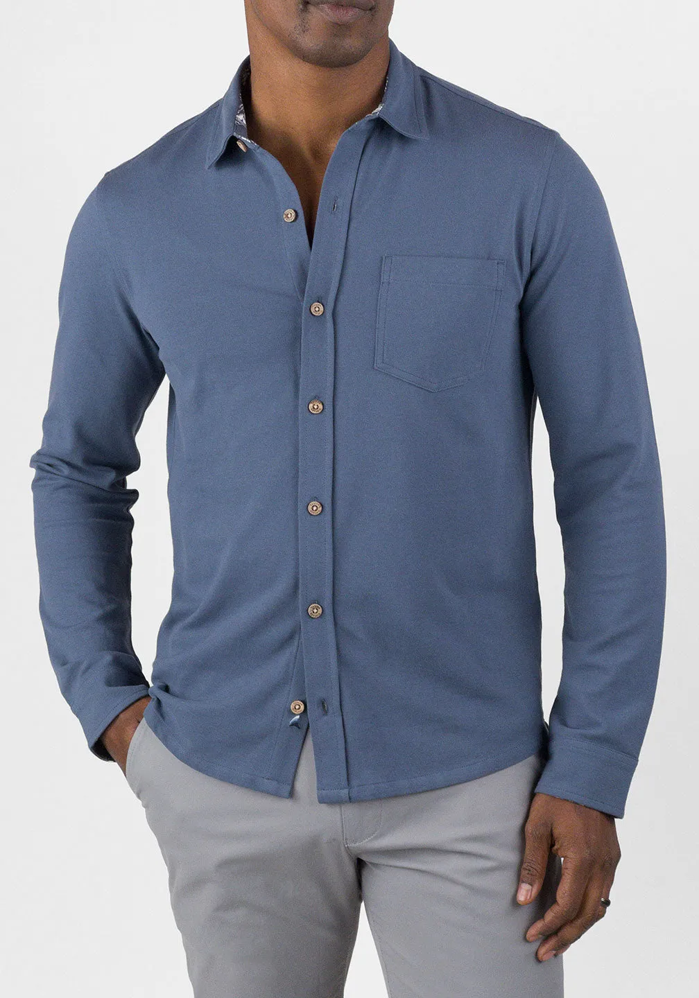 Airotec® Slim Fit Pique Knit Shirt