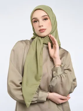 AIRY VOILE SCARF PLAIN AVOCADO