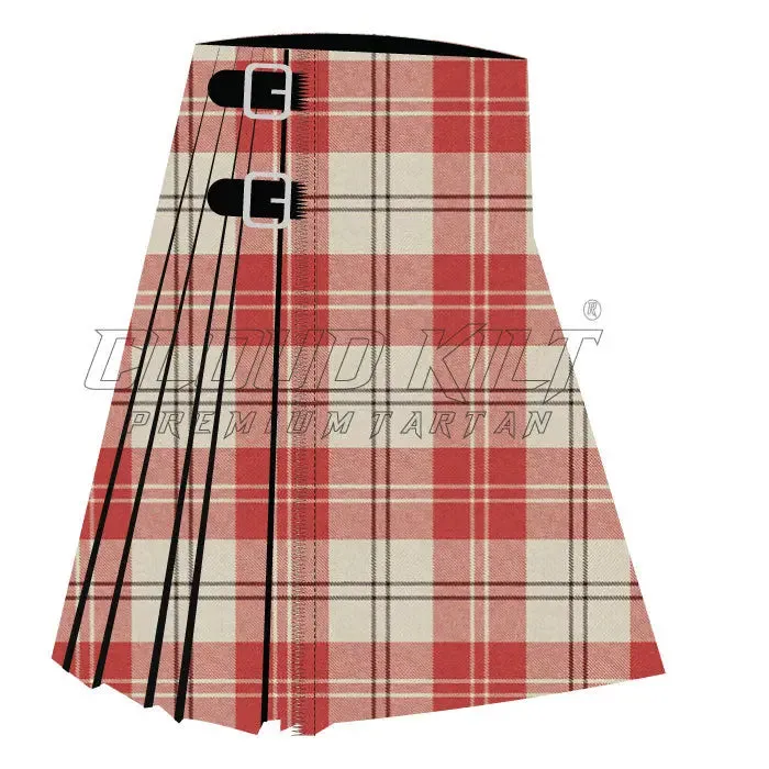 Alisa Red Premium Tartan Kilt