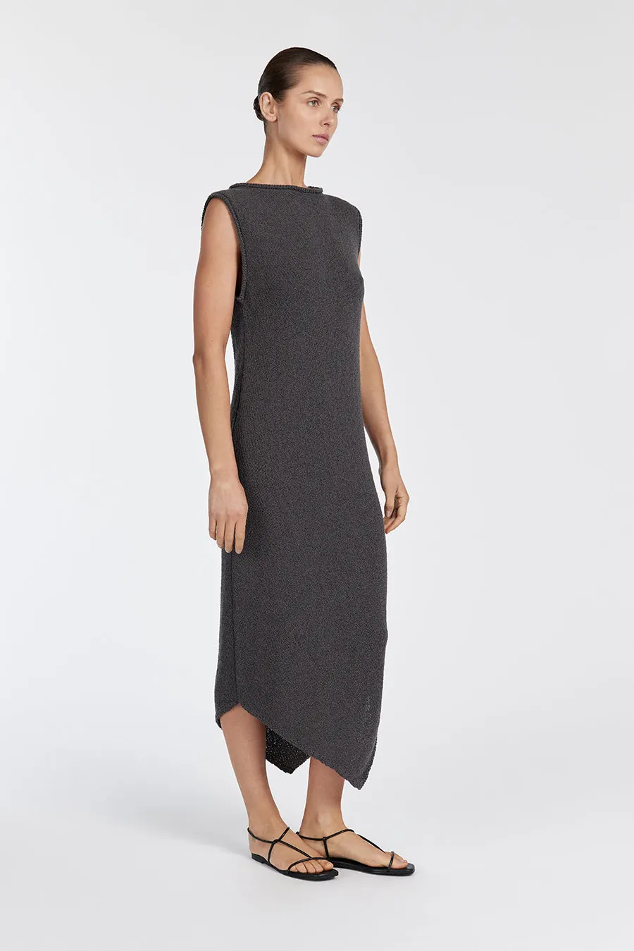 ALTHEA TURKISH COFFEE MIDI DRESS