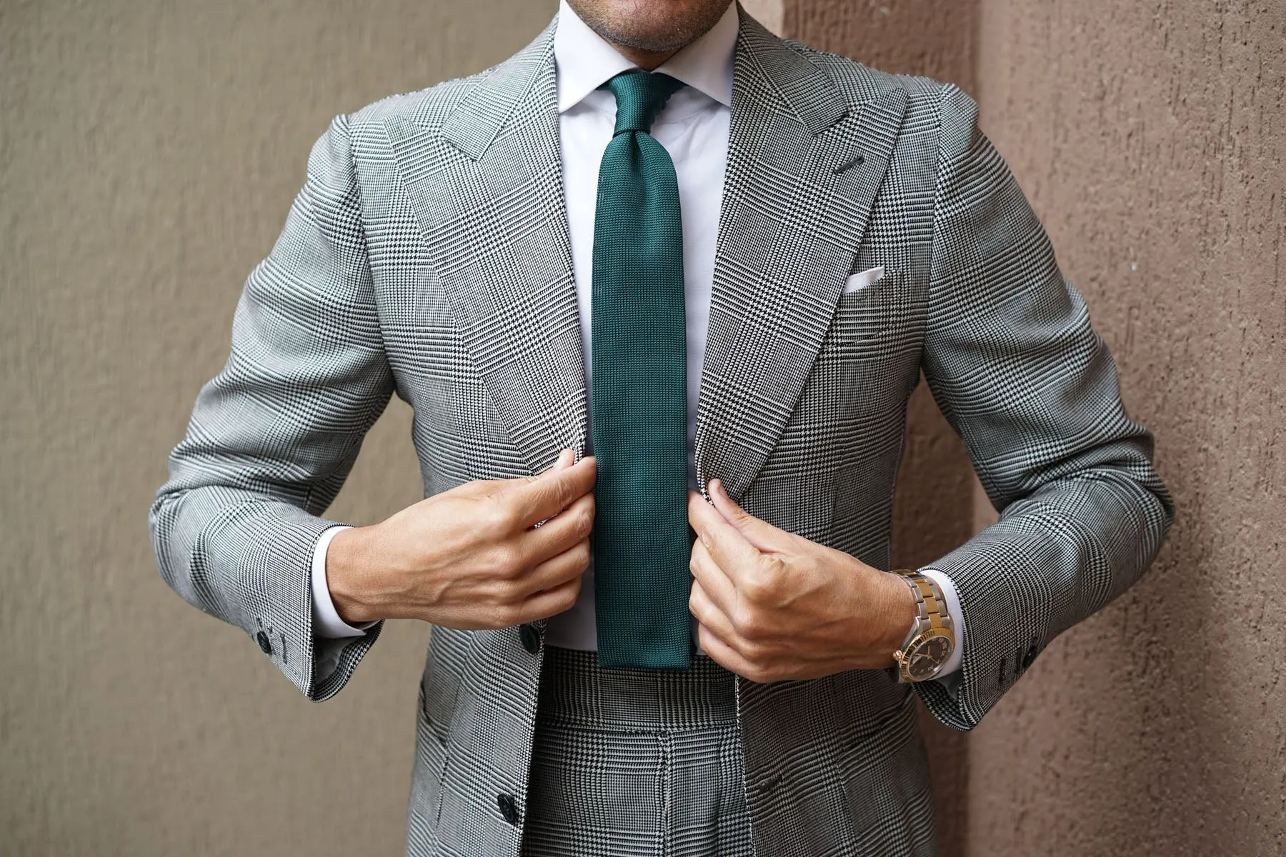 Amadeus Green Knitted Tie