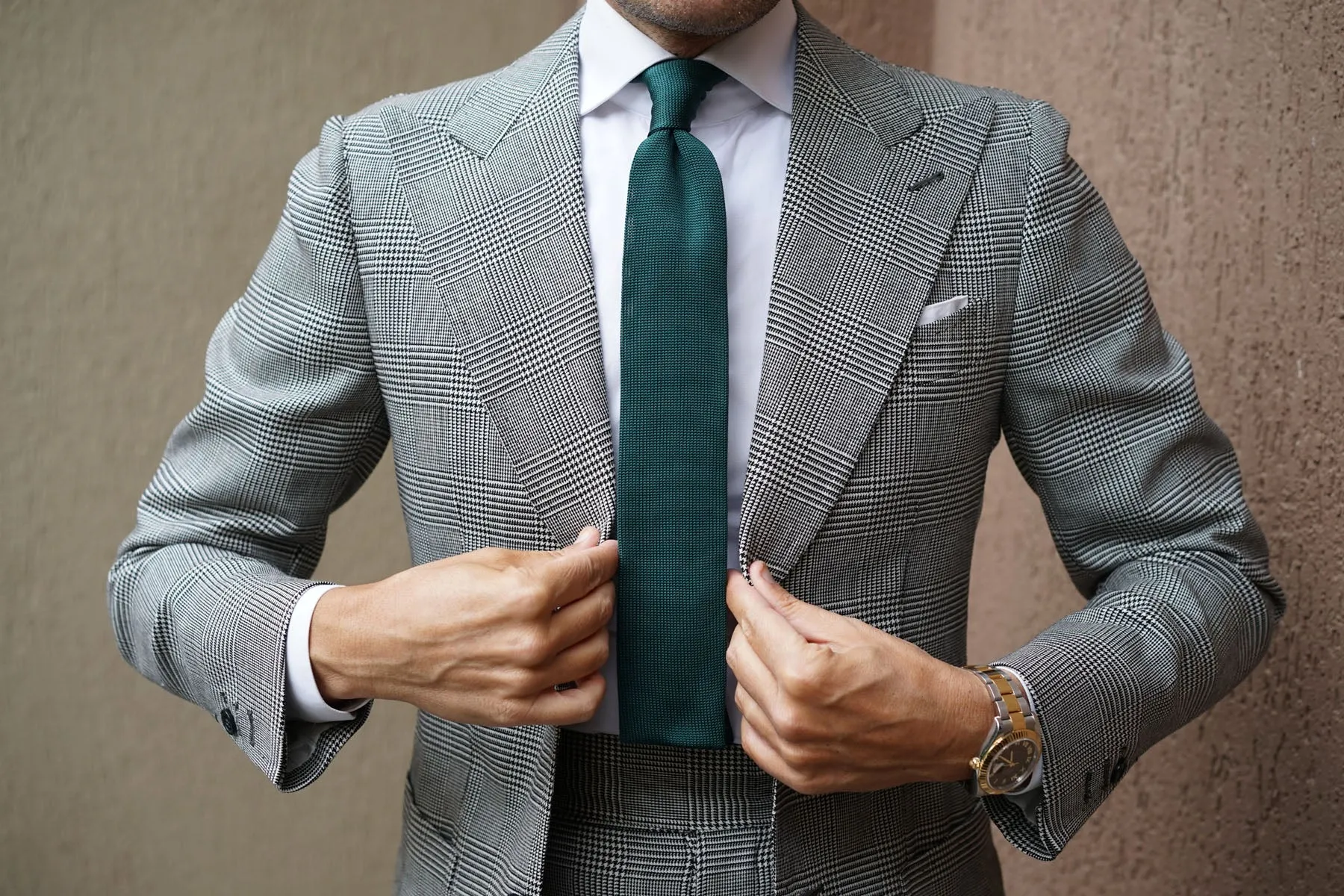 Amadeus Green Knitted Tie