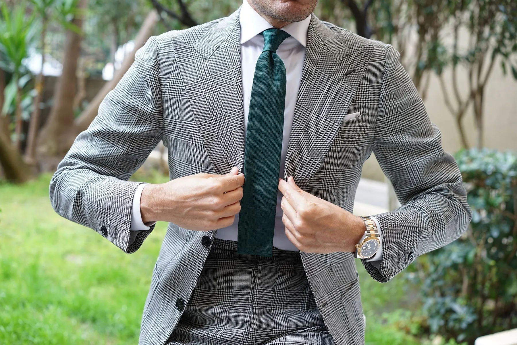 Amadeus Green Knitted Tie