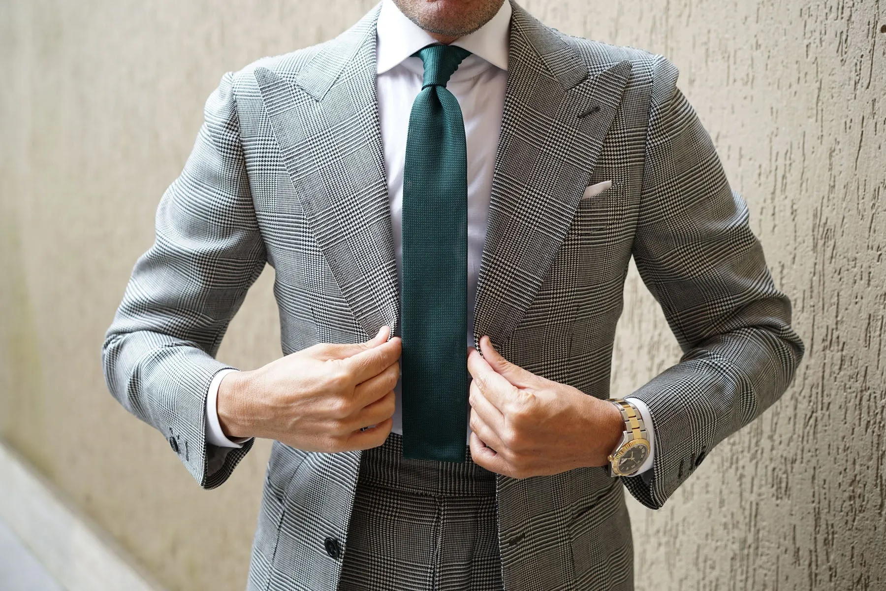 Amadeus Green Knitted Tie