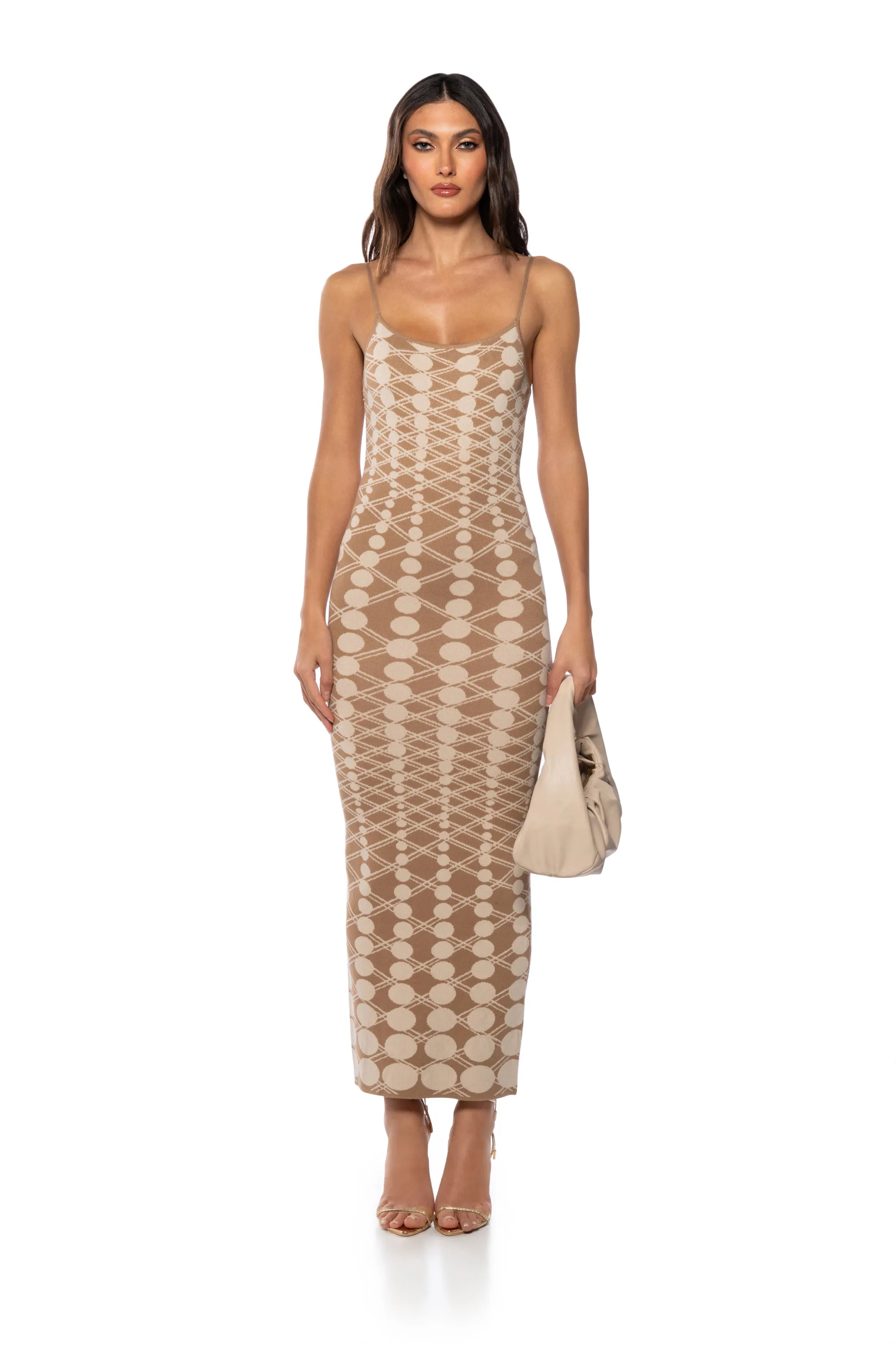 AMANI KNIT SCOOP NECK MAXI DRESS