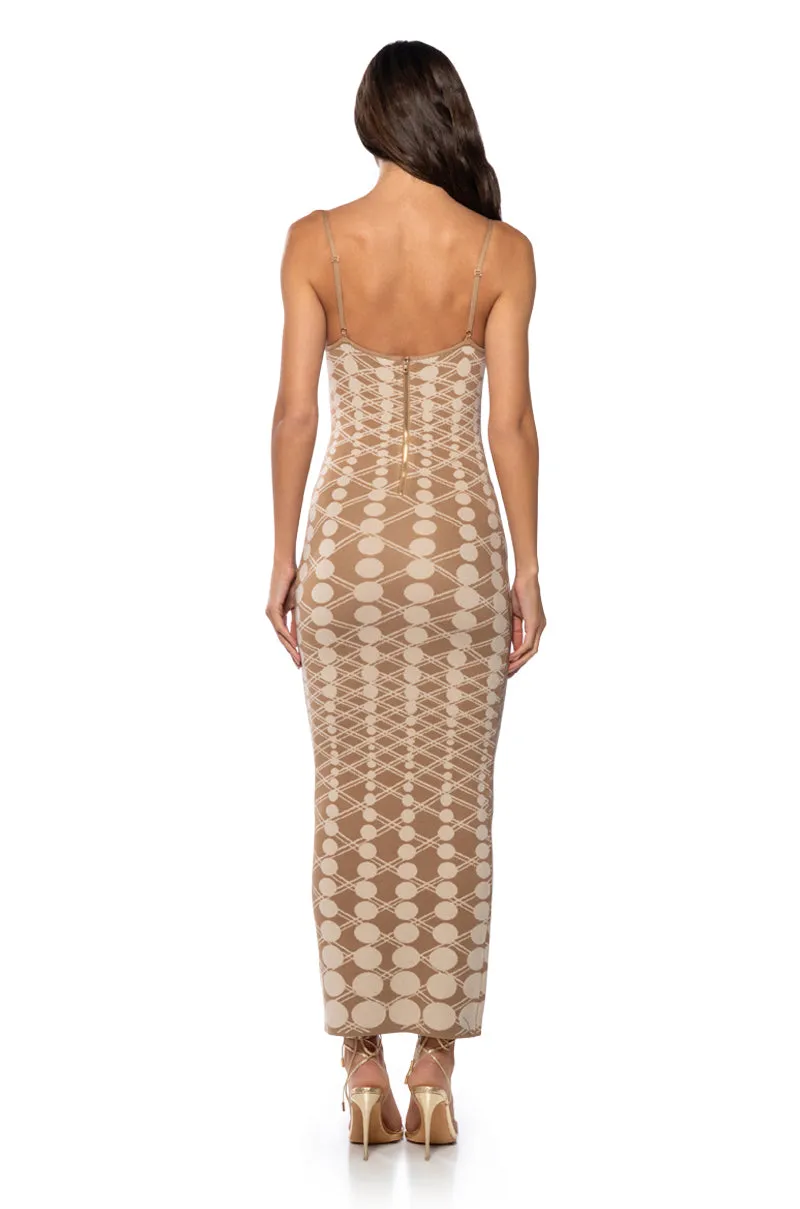 AMANI KNIT SCOOP NECK MAXI DRESS