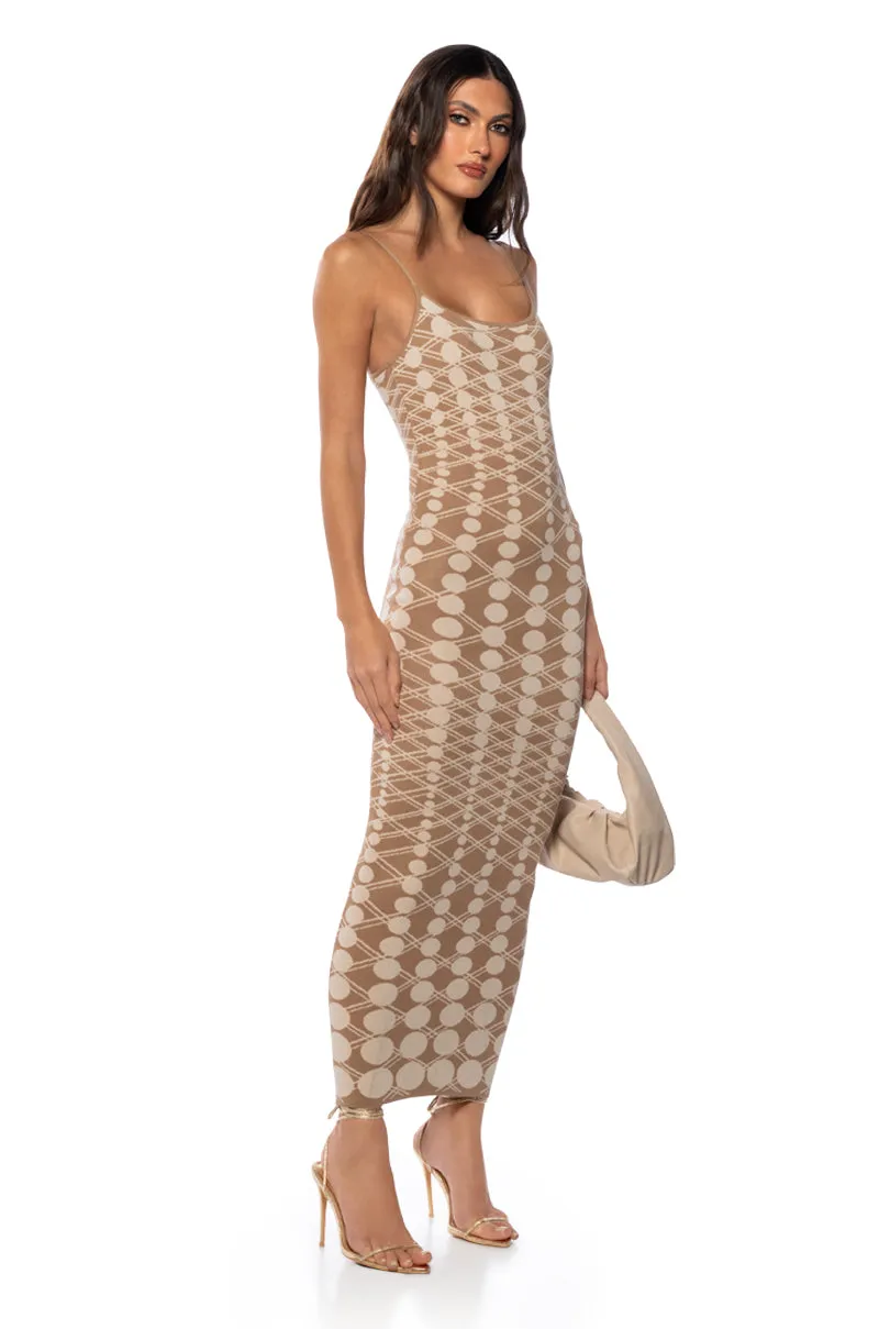 AMANI KNIT SCOOP NECK MAXI DRESS