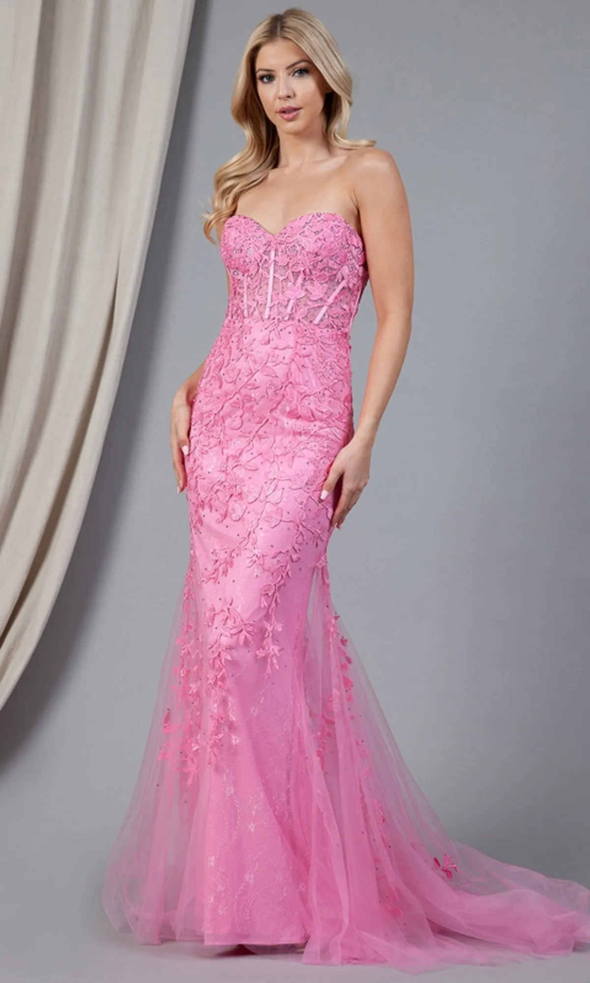 Amelia Couture Long Formal Dress 7024