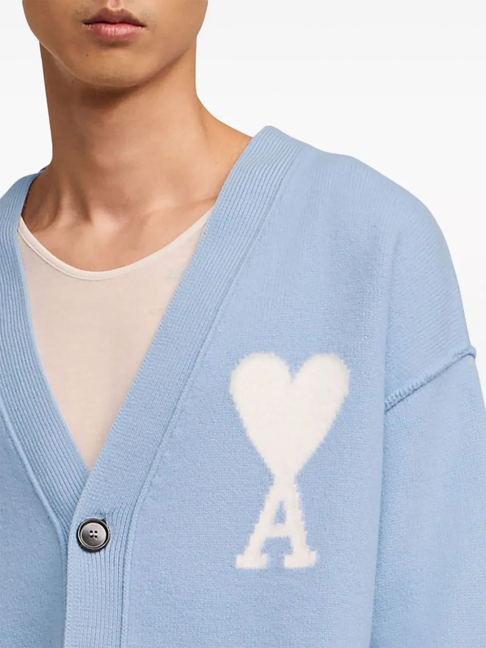 AMI - ADC Cardigan Cashmere Blue