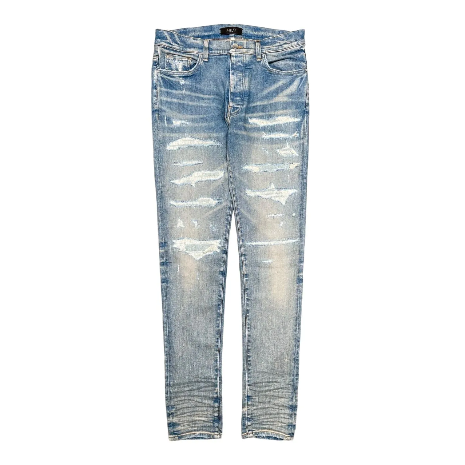 Amiri Denim Repair Thrasher Jeans Clay Indigo