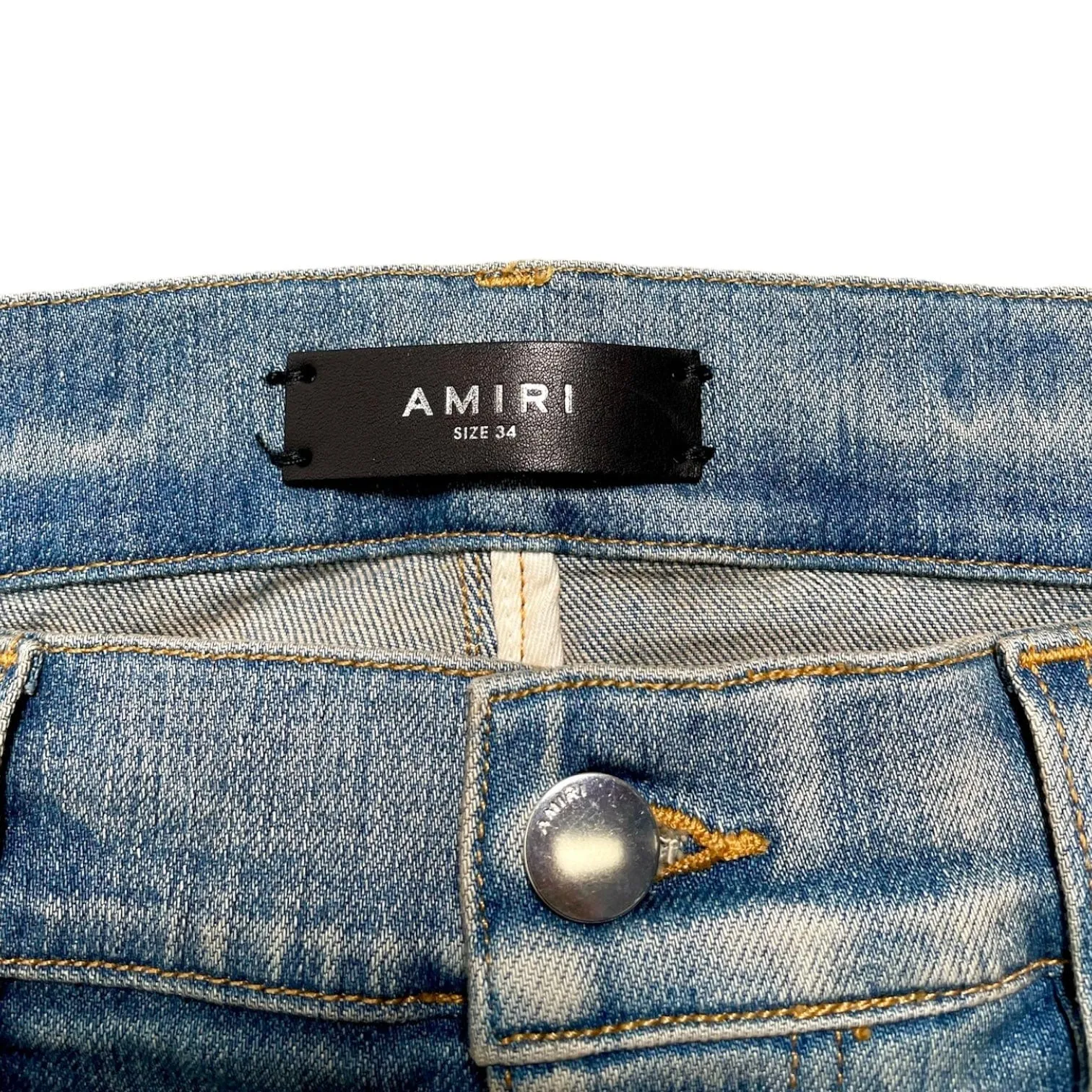 Amiri Denim Repair Thrasher Jeans Clay Indigo