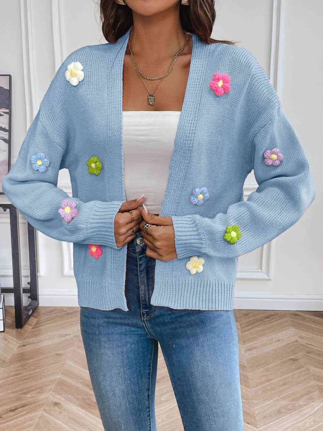 *APP EXCLUSIVE* Floral Long Sleeve Cardigan