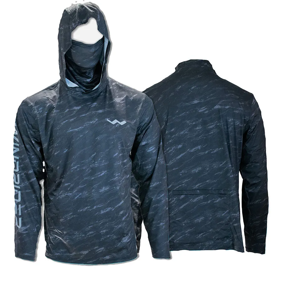 Atoll Hooded Shirt with Black Ice - Grey Americana - Green Americana