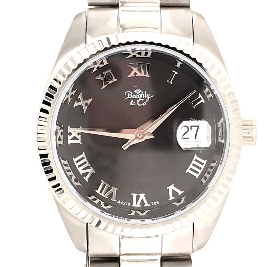 Beeghly & Co. Private Label Stainless Steel Lady's Dress Watch A4218/B-GRE