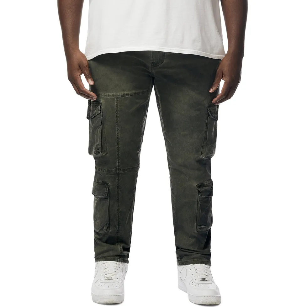 Big and Tall Multi Cargo Twill Pants - Prism Green