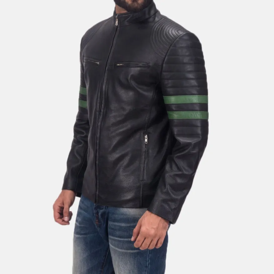 BIKER-1451 MUSH Trooper Leather Jacket