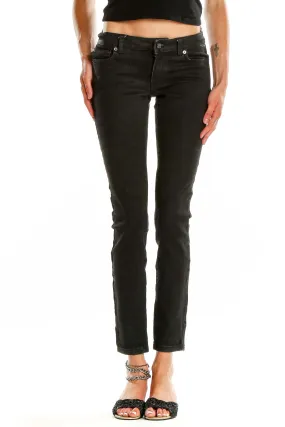 Black Slim-Fit Denim Jeans