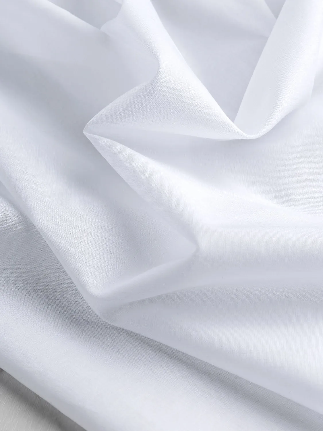 Breezy Cotton Voile - White - Swatch