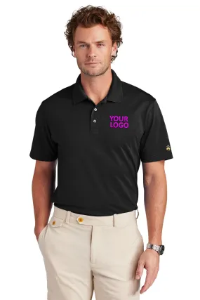 Brooks Brothers Mesh Pique Performance Custom Polos, Deep Black