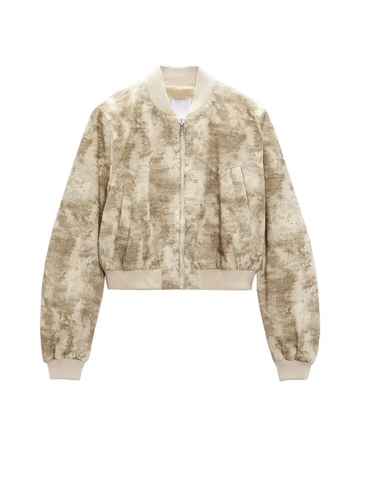 Camouflage Bomber Jacket & Utility Skirt 2 Piece Set