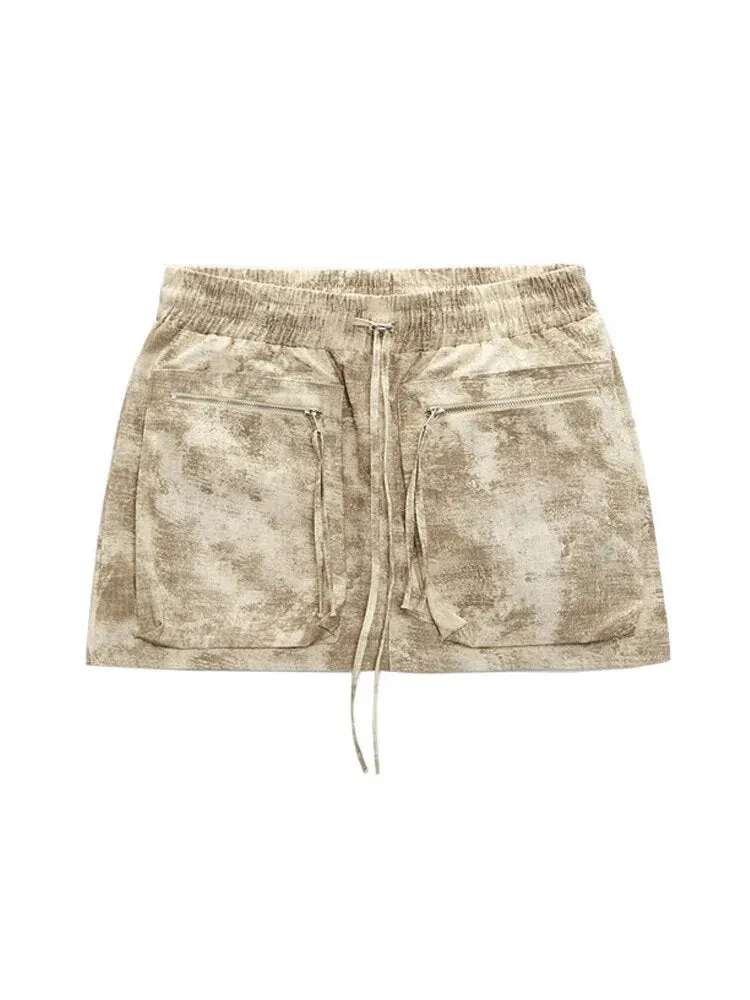 Camouflage Bomber Jacket & Utility Skirt 2 Piece Set