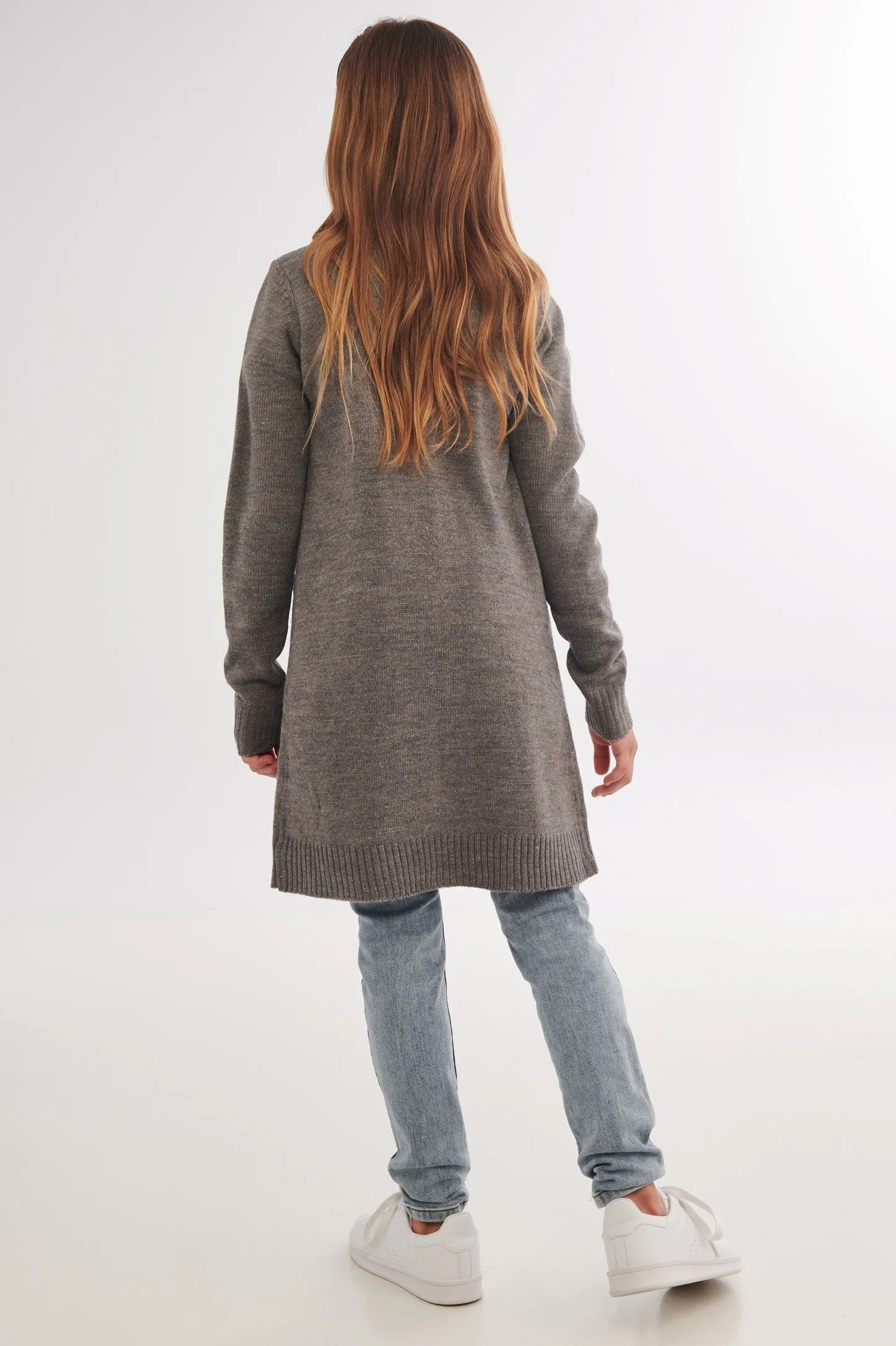 Cardigan long en tricot - Ado fille