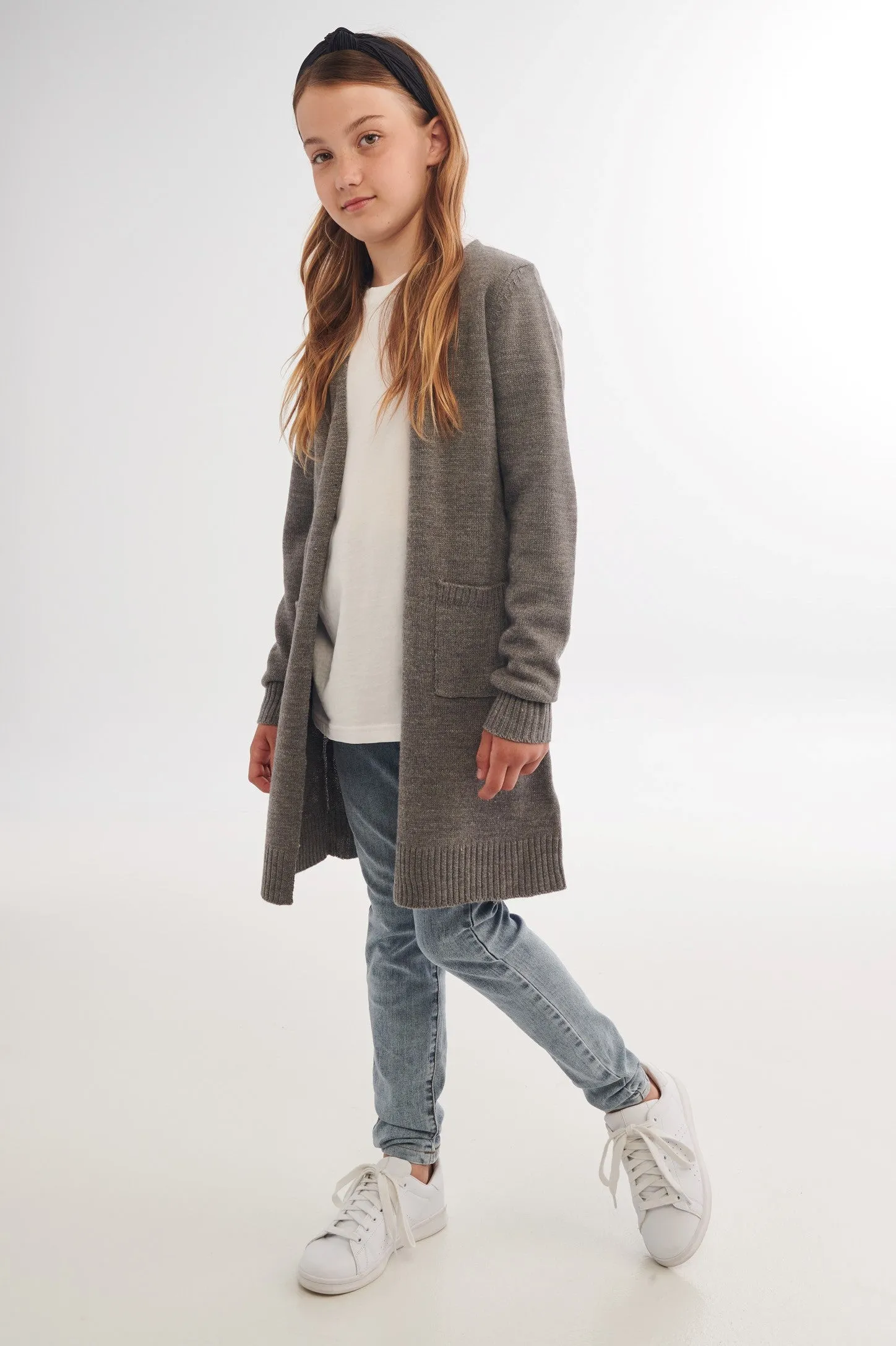 Cardigan long en tricot - Ado fille