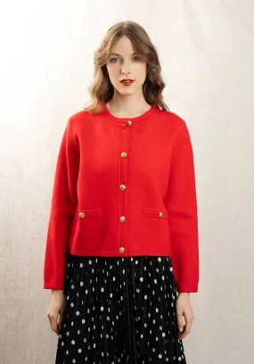 Cardigan Yp1543 Rouge