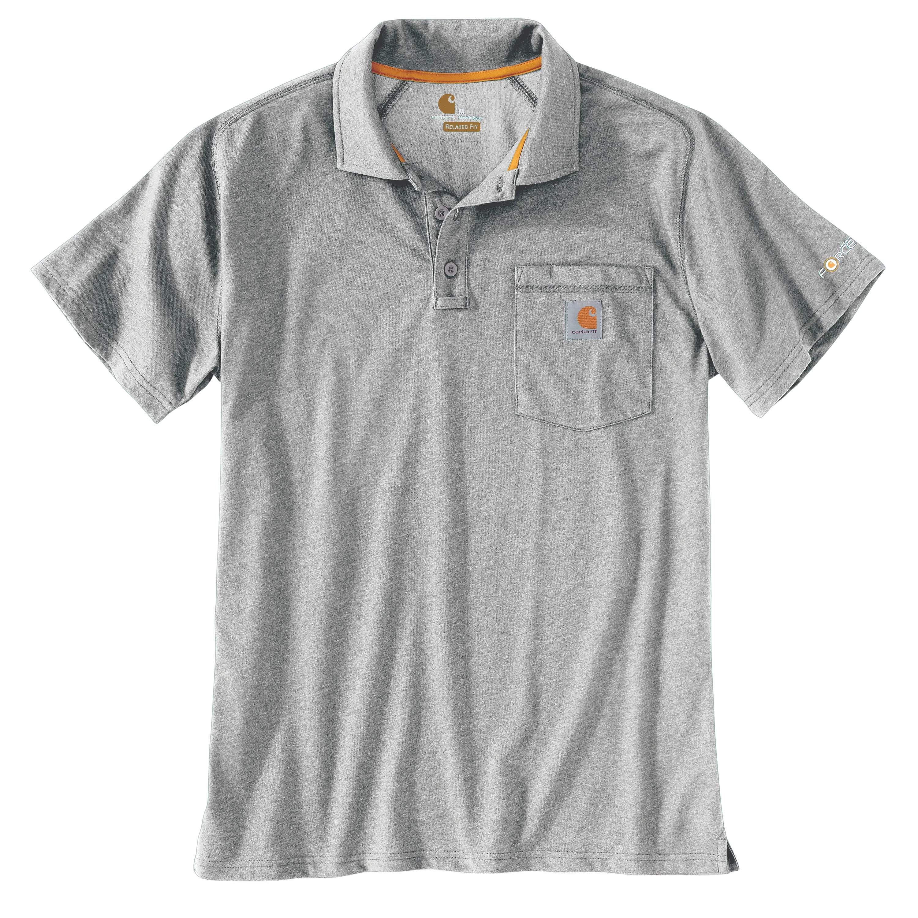 Carhartt Men's Force Delmont Short Sleeve Pocket Polo