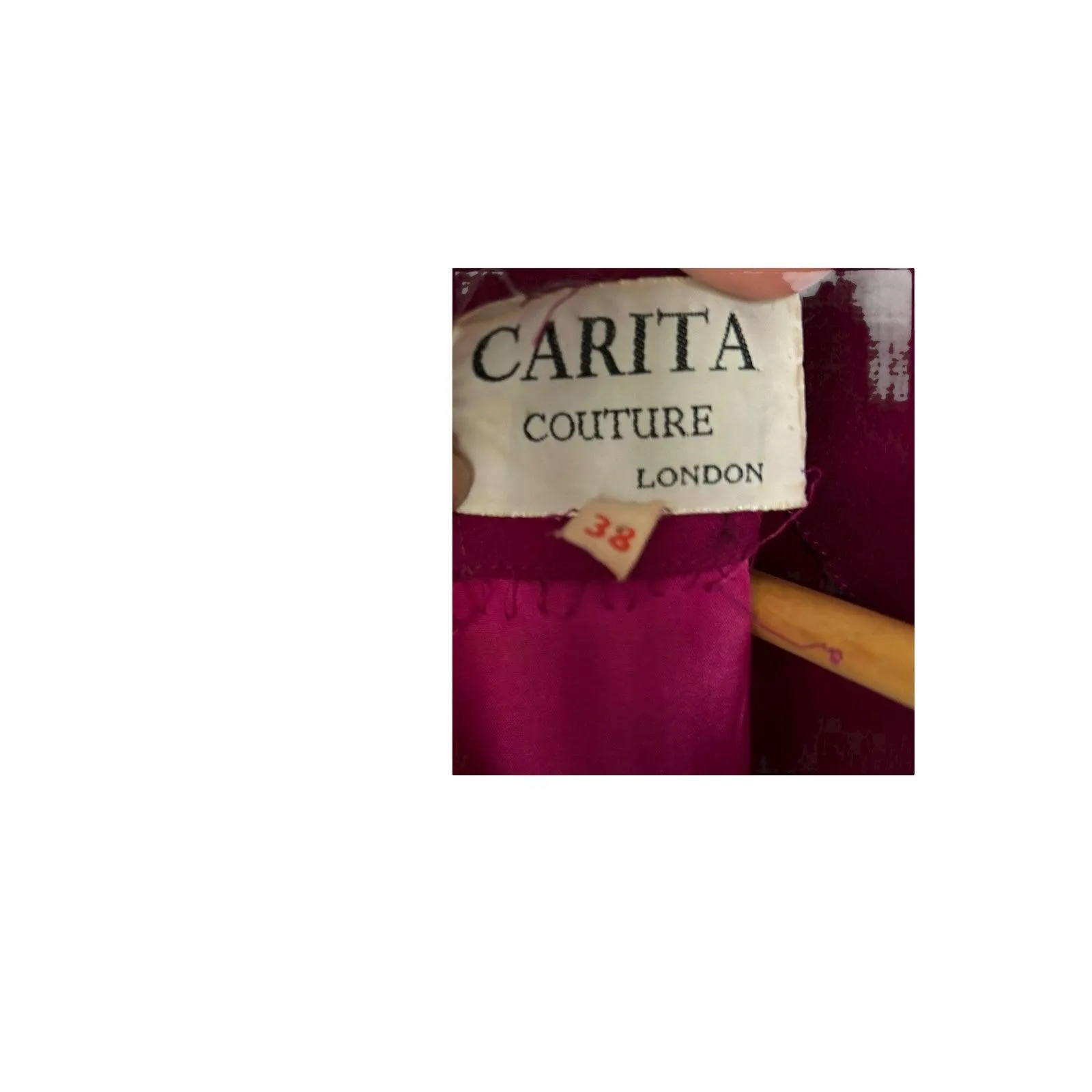 Carita Couture Purple 1970's Dress -Size 10