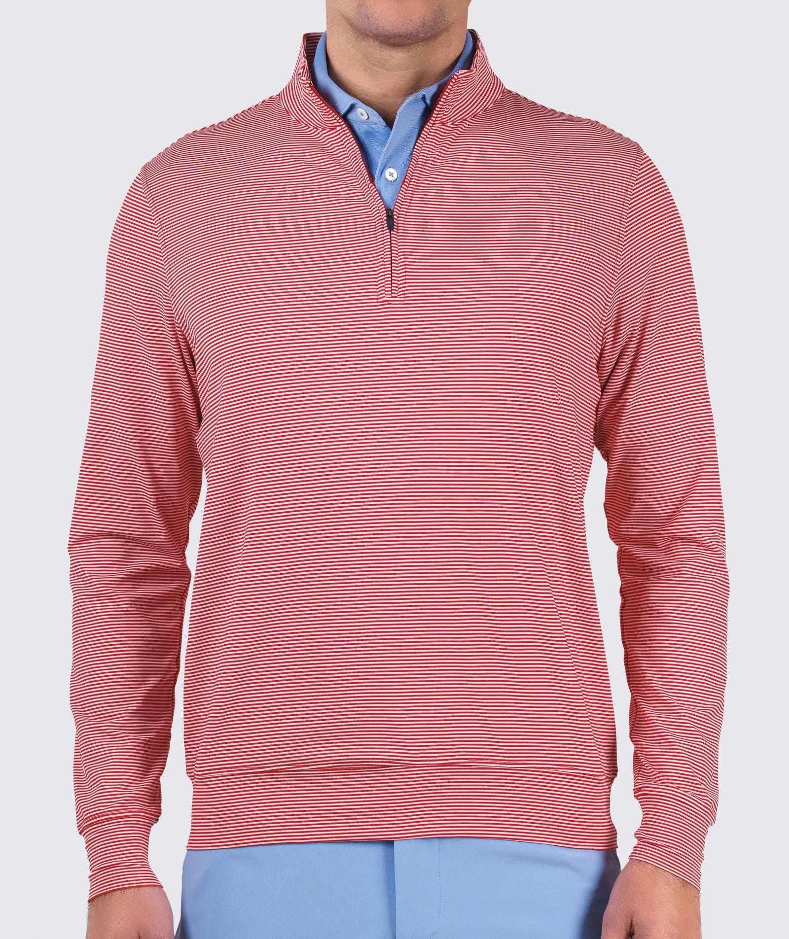 Carter Stripe Quarter-Zip Pullover - Closeout