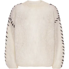 Catia Mohair Stitch Pullover - White