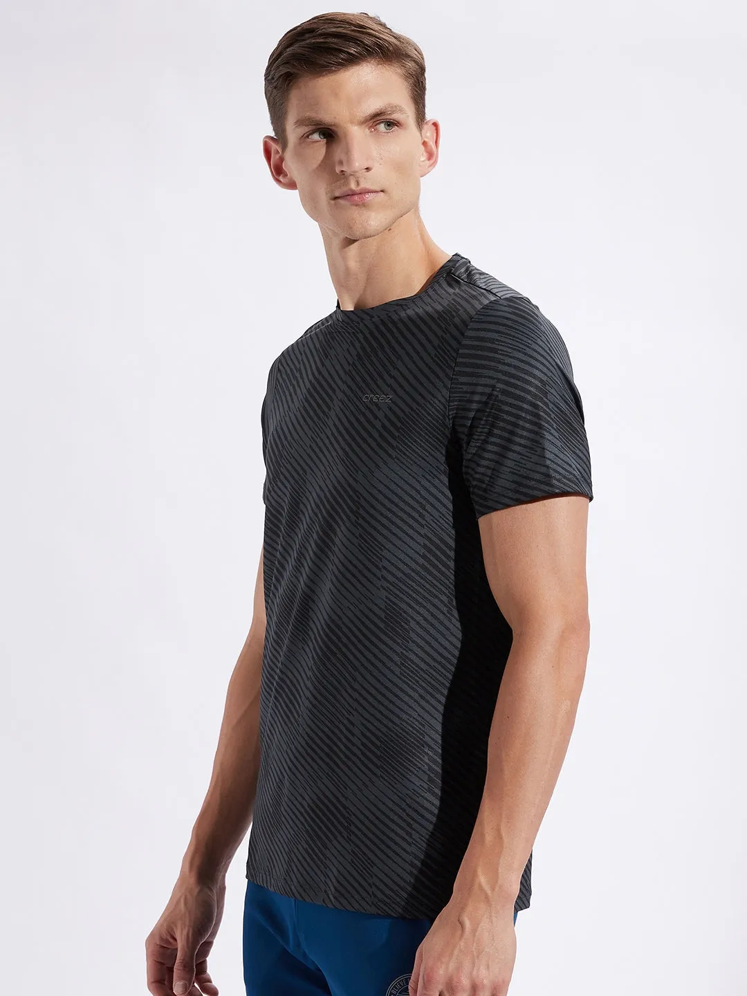 Charged Printed Stretchable T-shirt